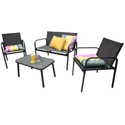 Bois le Duc Loungesets>Tuinset Passo antraciet
