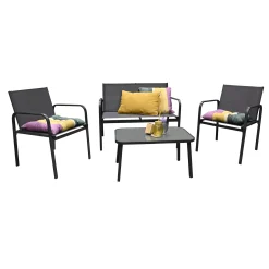 Bois le Duc Loungesets>Tuinset Passo antraciet