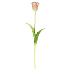 Kunstplanten En Kunstbloemen>Tulp papegaai real touch 62 cm roze