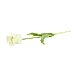 Kunstplanten En Kunstbloemen>Tulp papegaai real touch 62 cm wit