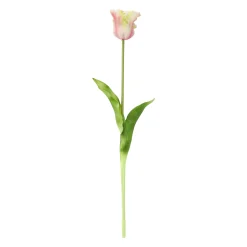 Kunstplanten En Kunstbloemen>Tulp papegaai real touch 62 cm licht roze