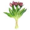 O'malley Kunstplanten En Kunstbloemen>Tulp sil touch 32 cm mauve