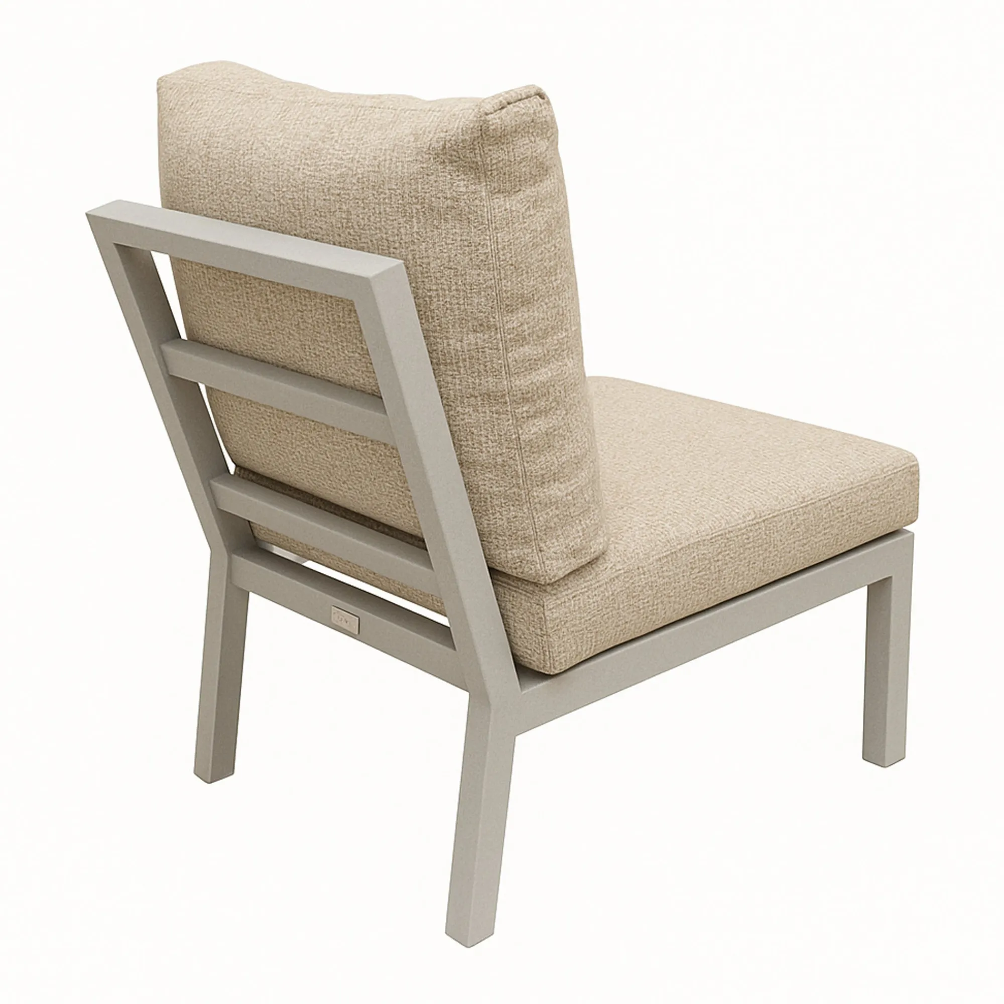 Bois le Duc Loungesets>Tussenstuk Brozzi milky grey met kussens