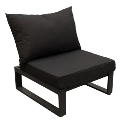 Bois le Duc Loungesets>Tussenstuk Frullo antraciet met kussens