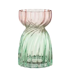 Mica Decorations Vazen En Potten>Vaas glas Alison groen 20 x 13 cm