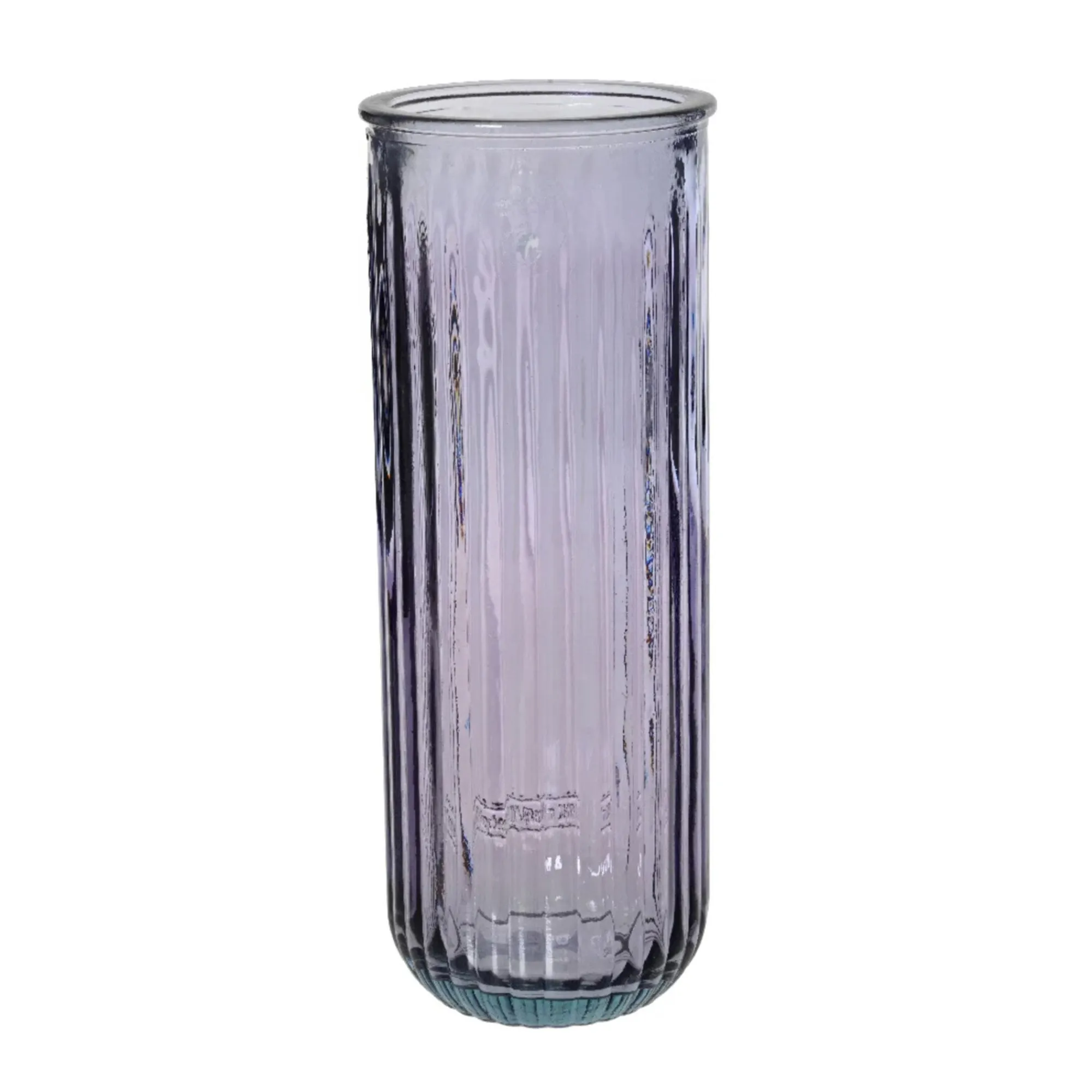 Decoris Vazen En Potten>Vaas glas lila 28 cm