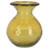 Natural Collections Vazen En Potten>Vaas glas recycle 24 cm geel