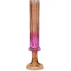 Decoris Vazen En Potten>Vaas glas recycle roze 33 cm