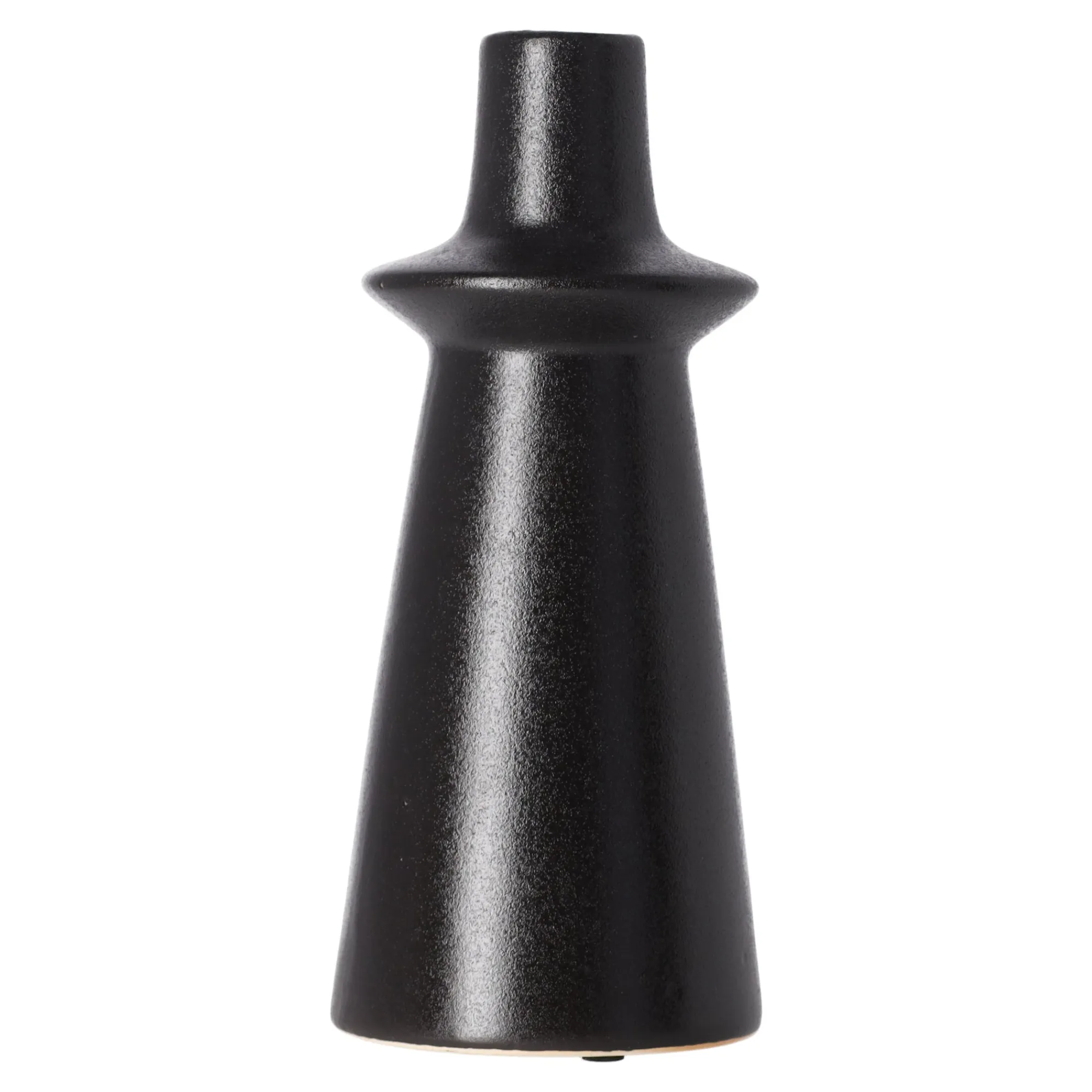 Natural Collections Vazen En Potten>Vaas keramiek zwart 20 cm