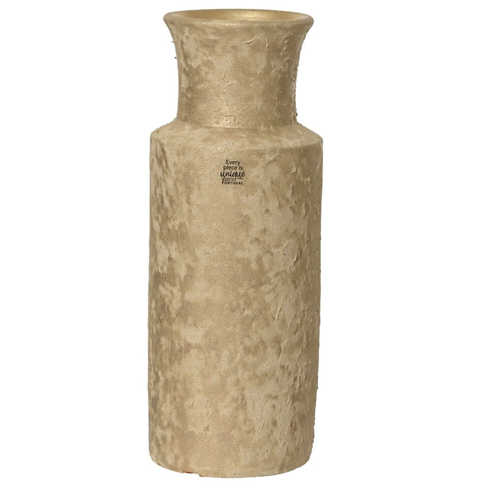 Decoris Vazen En Potten>Vaas terra goud 40 cm