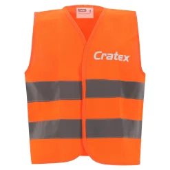 Cratex Werkbodywarmers>Veiligheidsvest kind oranje 4-6
