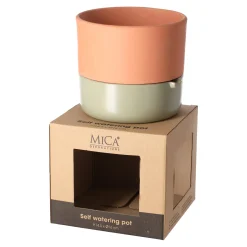 Mica Decorations Woondecoratie>Venna selfwatering planter groen 14 x 16 cm
