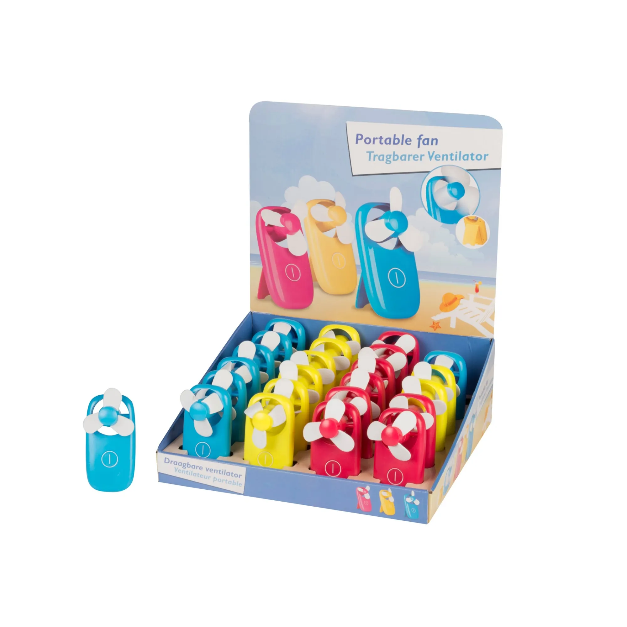 Verkoeling>Ventilator Mini Draagbaar assorti