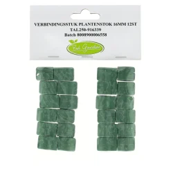 Bel Garden Moestuin>Verbindingsstuk plantenstok 16mm 12st