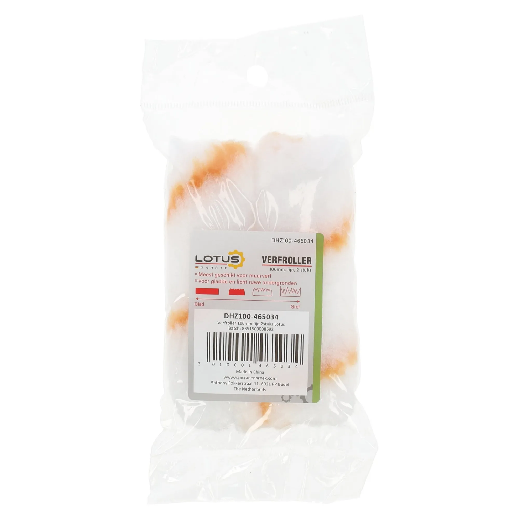 Lotus Verfspullen>Verfroller fijn 100 mm 2st.