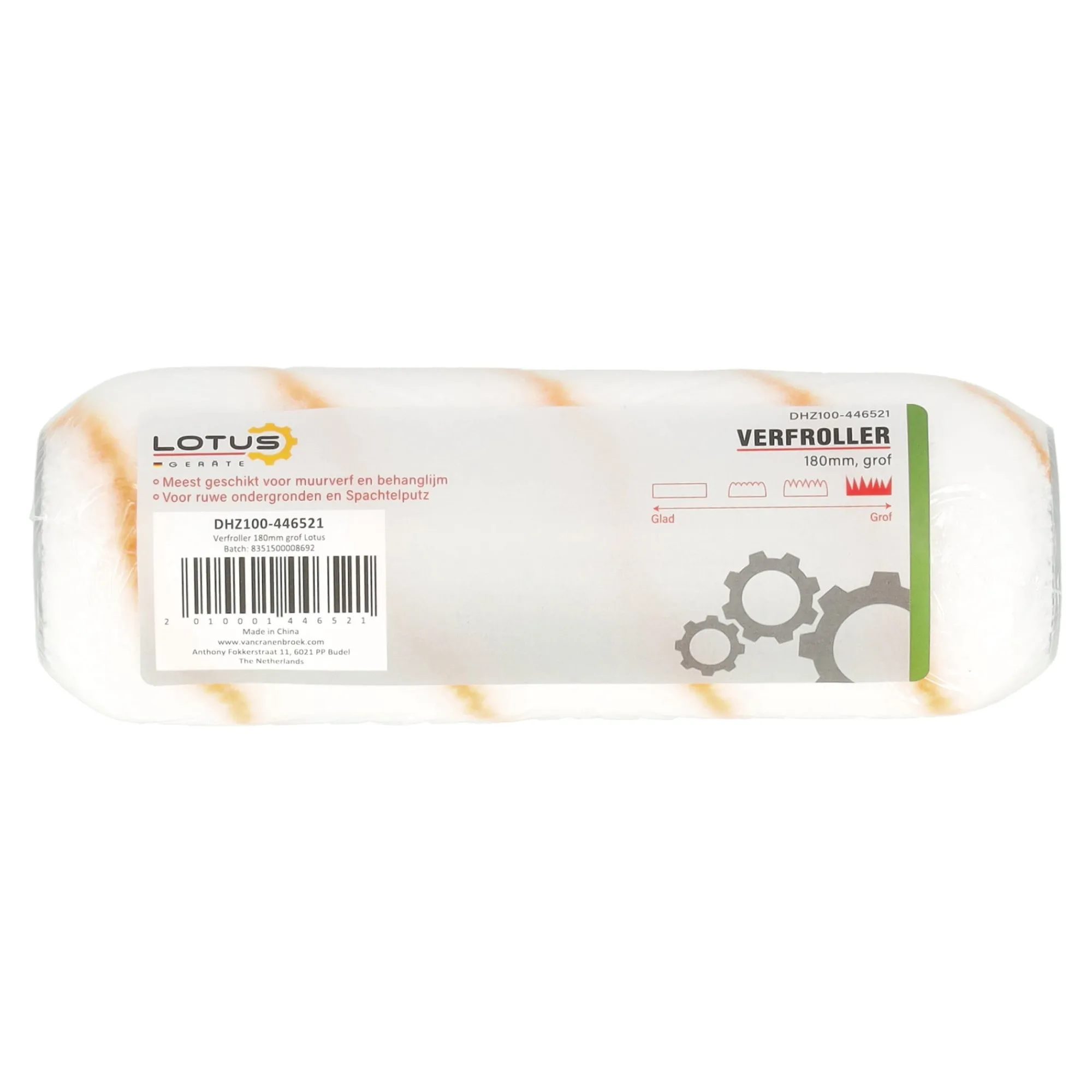 Lotus Verfspullen>Verfroller grof 180 mm