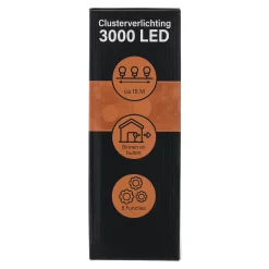 O'malley Kerstverlichting>Verlichting cluster 3000 LED classic gold