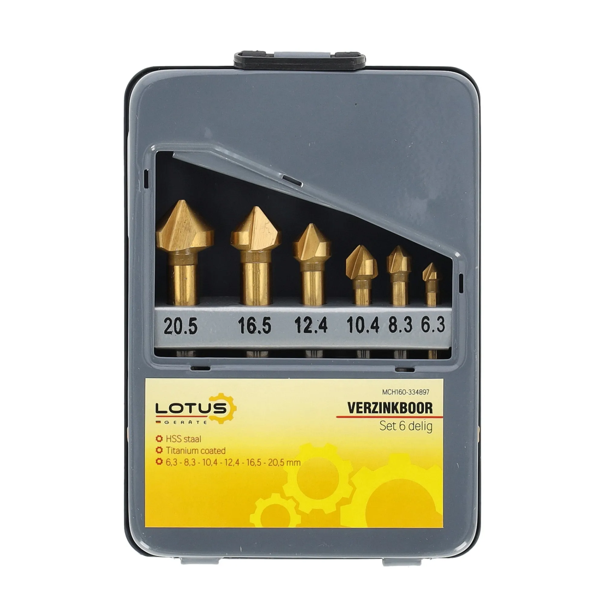 Lotus Toebehoren Elektrisch Gereedschap>Verzinkboor set 6-delig
