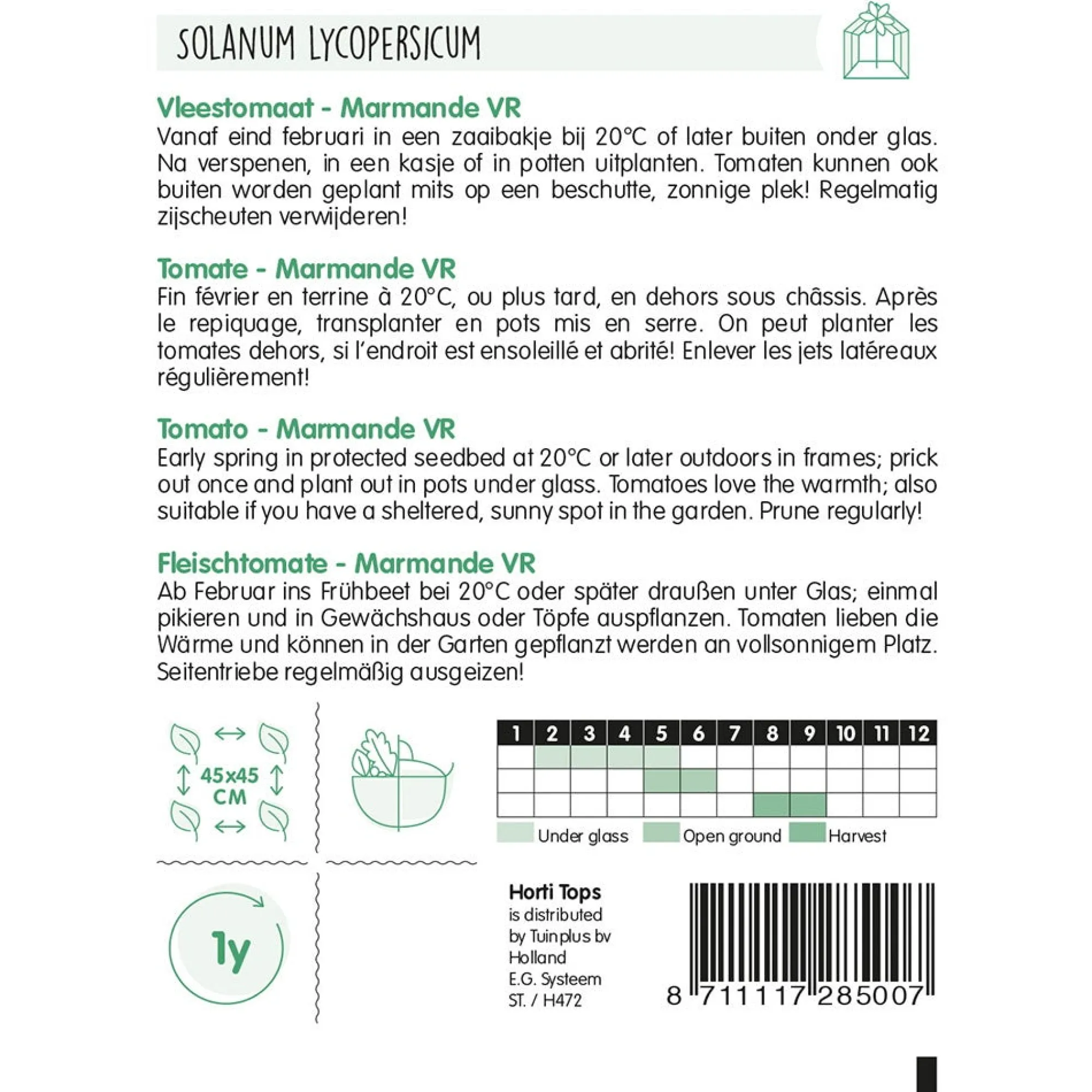 Horti Tops Moestuin>Vleestomaat