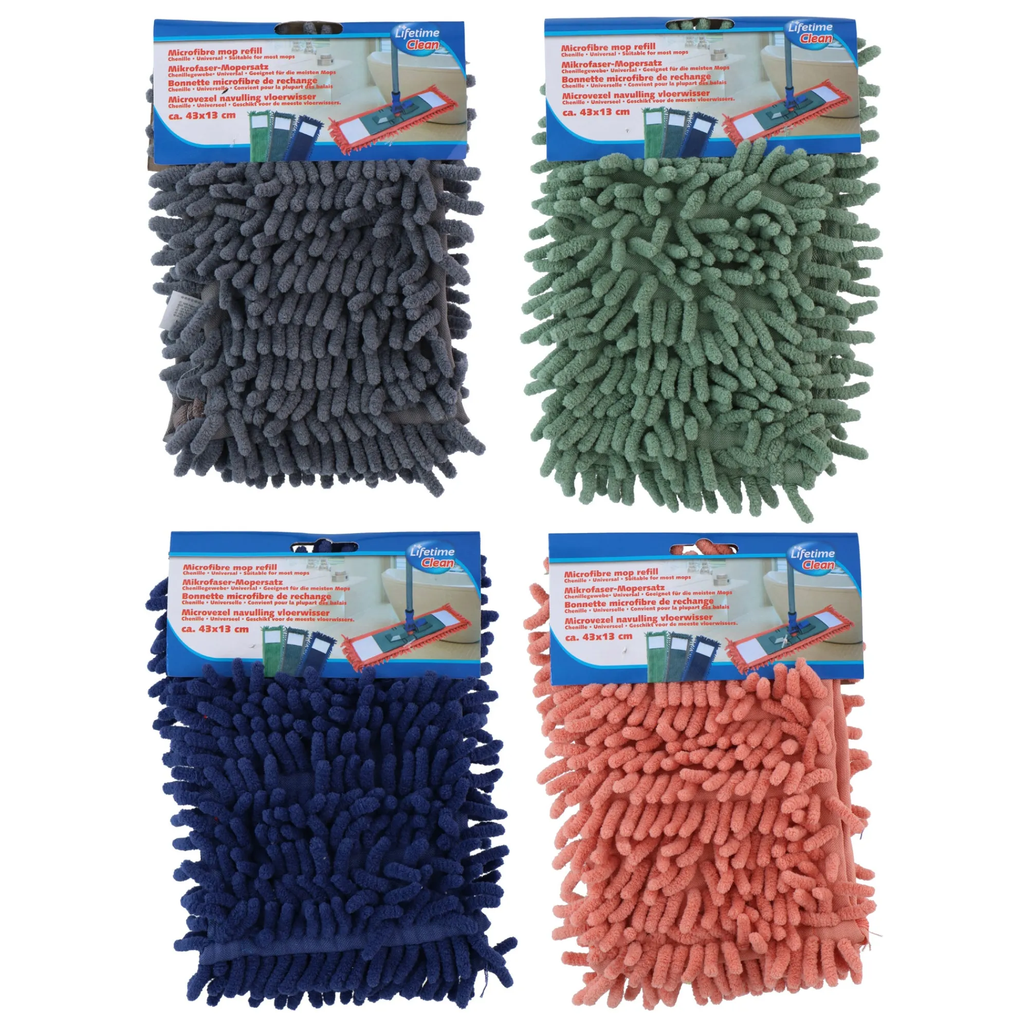 Lifetime Schoonmaken>Vloermop navul 43x13cm