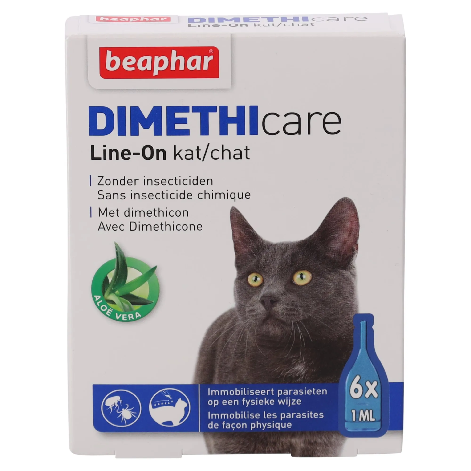 Beaphar Kattenverzorging>Vlooiendruppel kat dimethicare