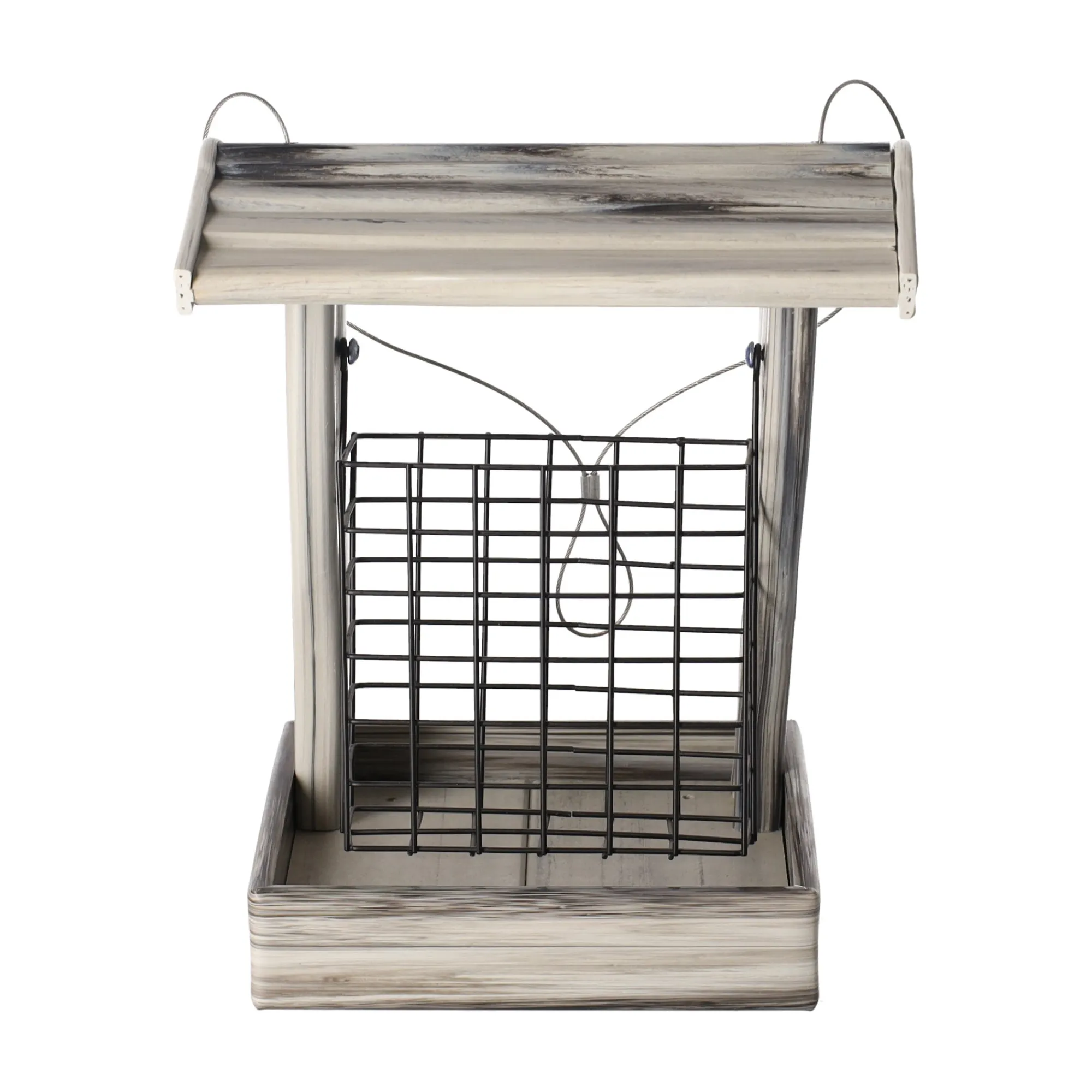 Flamingo Tuinvogels>Voederblokh Darcy wit/grijs 21x18,5x26,5cm