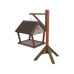 Van Cranenbroek Vogelhuisjes>Voederhuis hang 42cm BF03 taupe