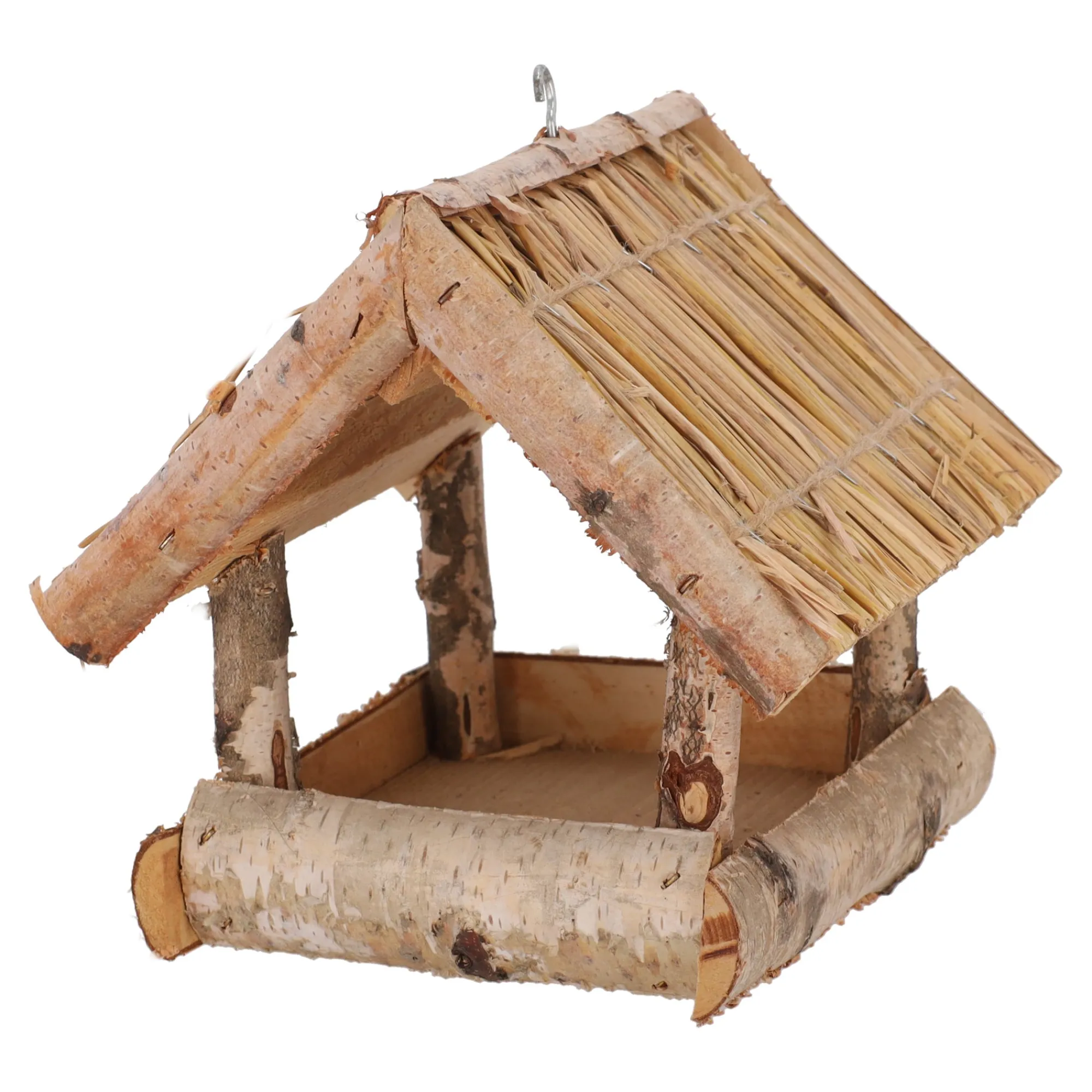 Vogelhuisjes>Voederhuis hangend kievit stro