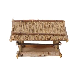 Vogelhuisjes>Voederhuis staand boomklever stro