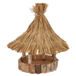 Vogelhuisjes>Voederhuis staand botvink stro