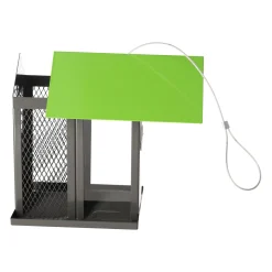 Flamingo Tuinvogels>Voedersilo Yrsa zaden+noten metaal grijs/groen