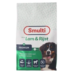 Smulti Hondenvoer>Voer hond Premium lam+rijst 3 kg