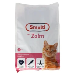 Smulti Kattenvoer>Voer kat adult zalm 3kg