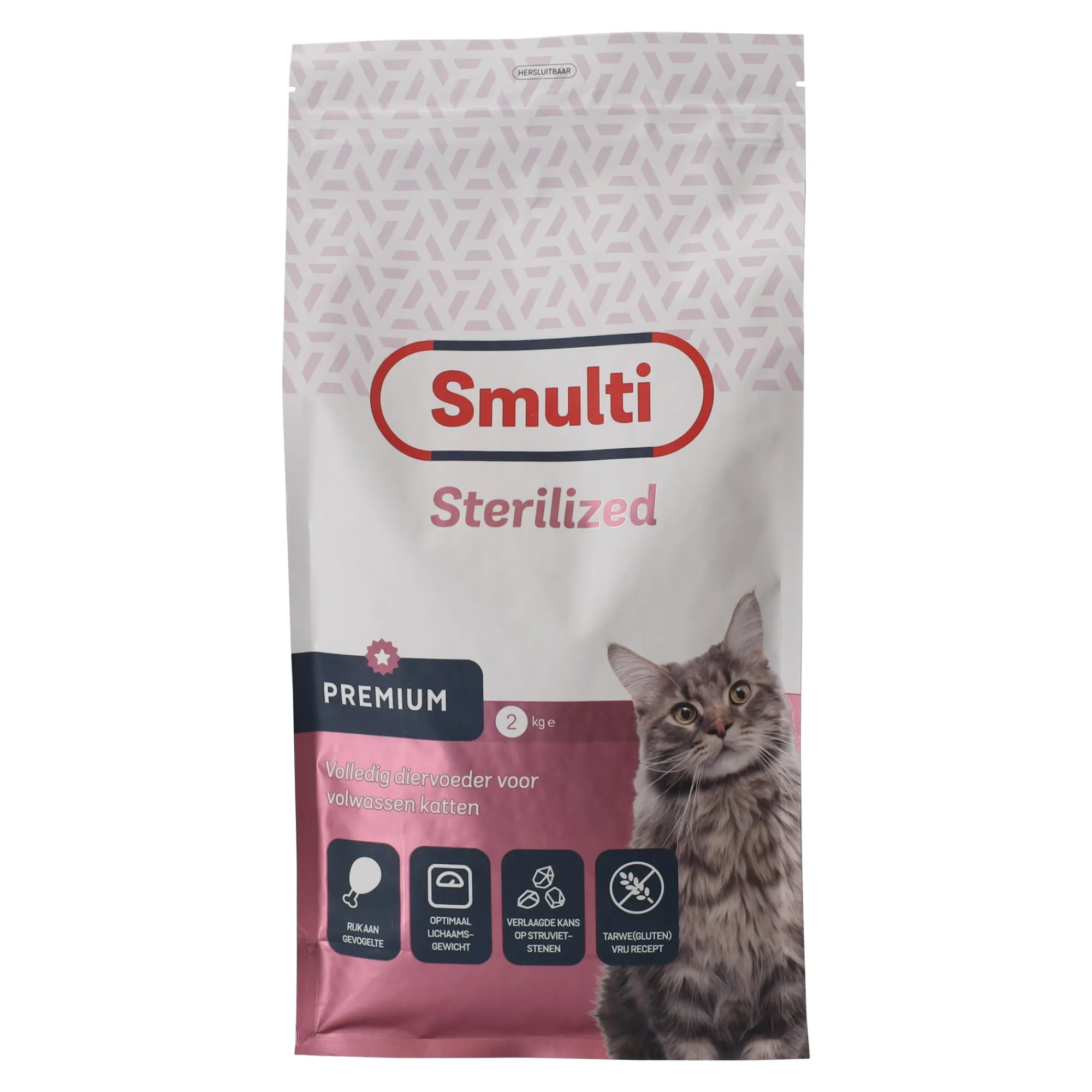 Smulti Kattenvoer>Voer kat Premium Sterilized 2 kg