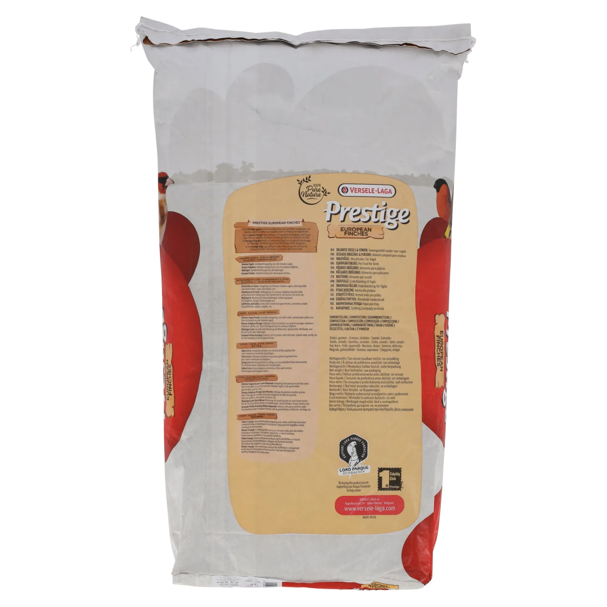 Versele Laga Vogelvoer>Voer voor inheemse vogels 20kg Prestige