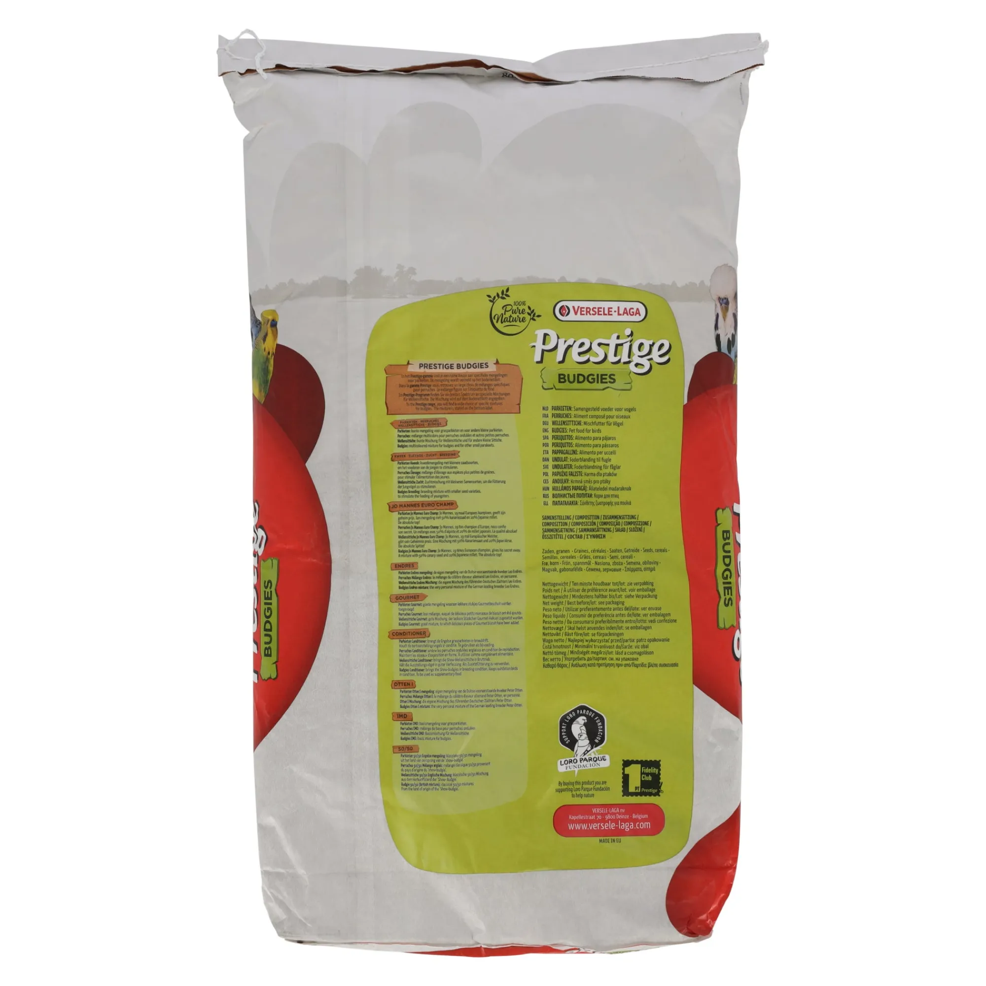 Versele Laga Vogelvoer>Voer voor parkieten 20kg Prestige