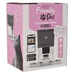 Friendly Pet Drink- En Voerbak Hond|Voerbak Kat>Voerbak automatisch + app 6L pro wit
