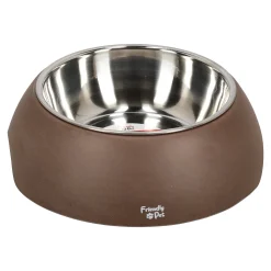 Friendly Pet Drink- En Voerbak Hond>Voerbak bamboo olijf 350ml