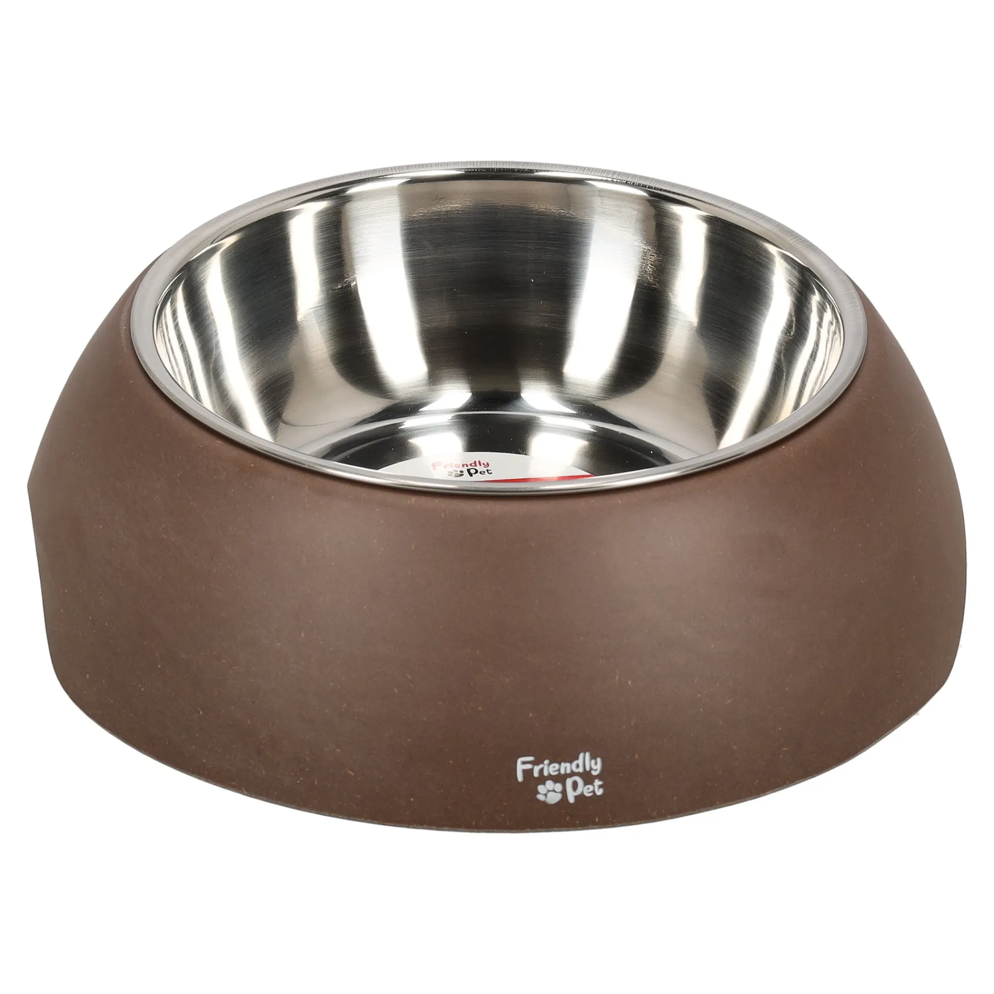 Friendly Pet Drink- En Voerbak Hond>Voerbak bamboo olijf 350ml