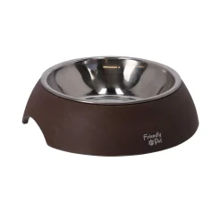 Friendly Pet Drink- En Voerbak Hond>Voerbak bamboo olijf 190ml