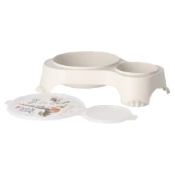 Rotho MyPet Drink- En Voerbak Hond>Voerbak dubbel Sally crème