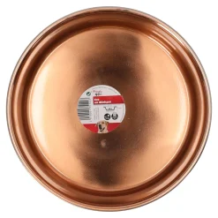 Friendly Pet Drink- En Voerbak Hond>Voerbak Ezra rvs zwart/koper D21cm 1800ml FP