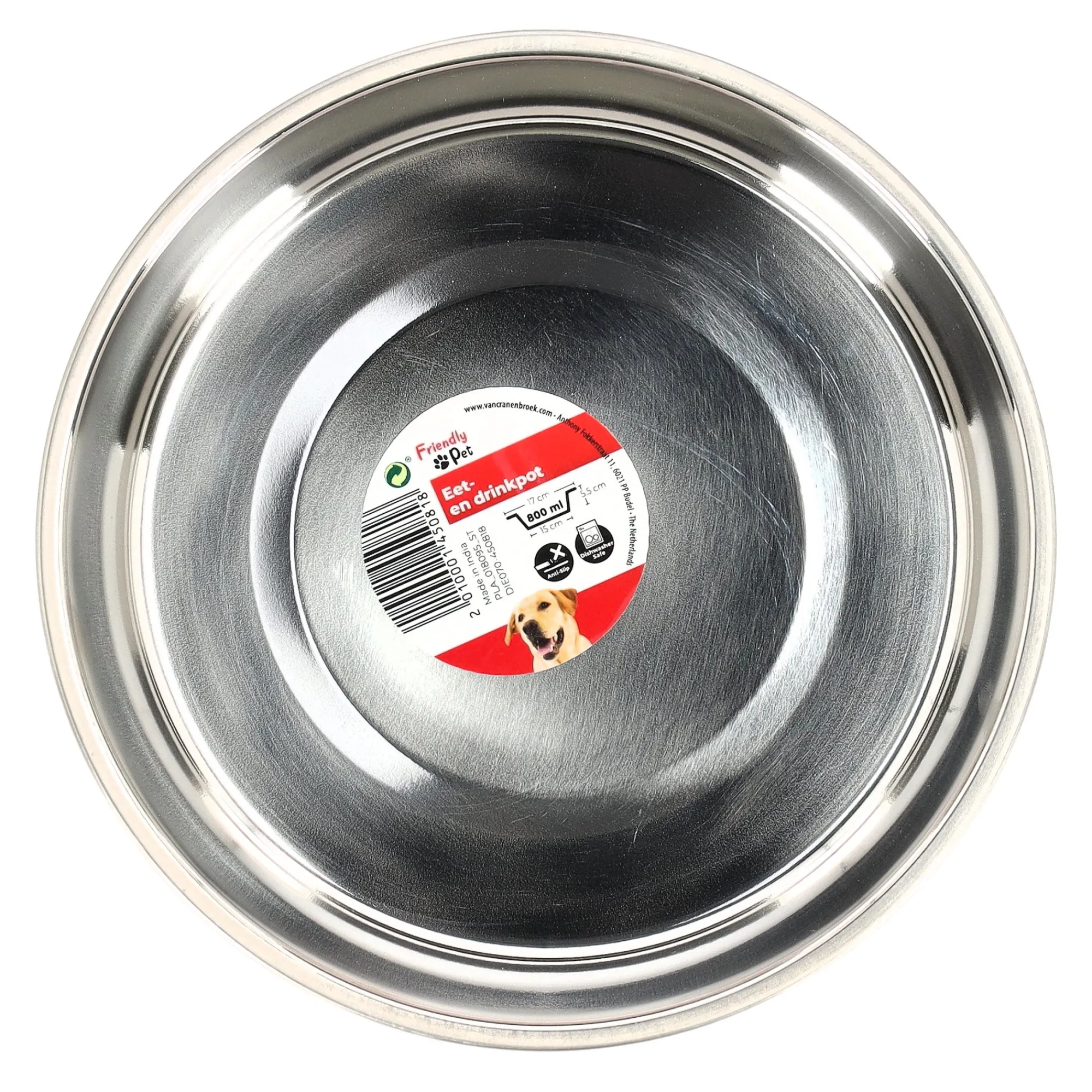 Friendly Pet Drink- En Voerbak Hond>Voerbak Kena zwart 800ml