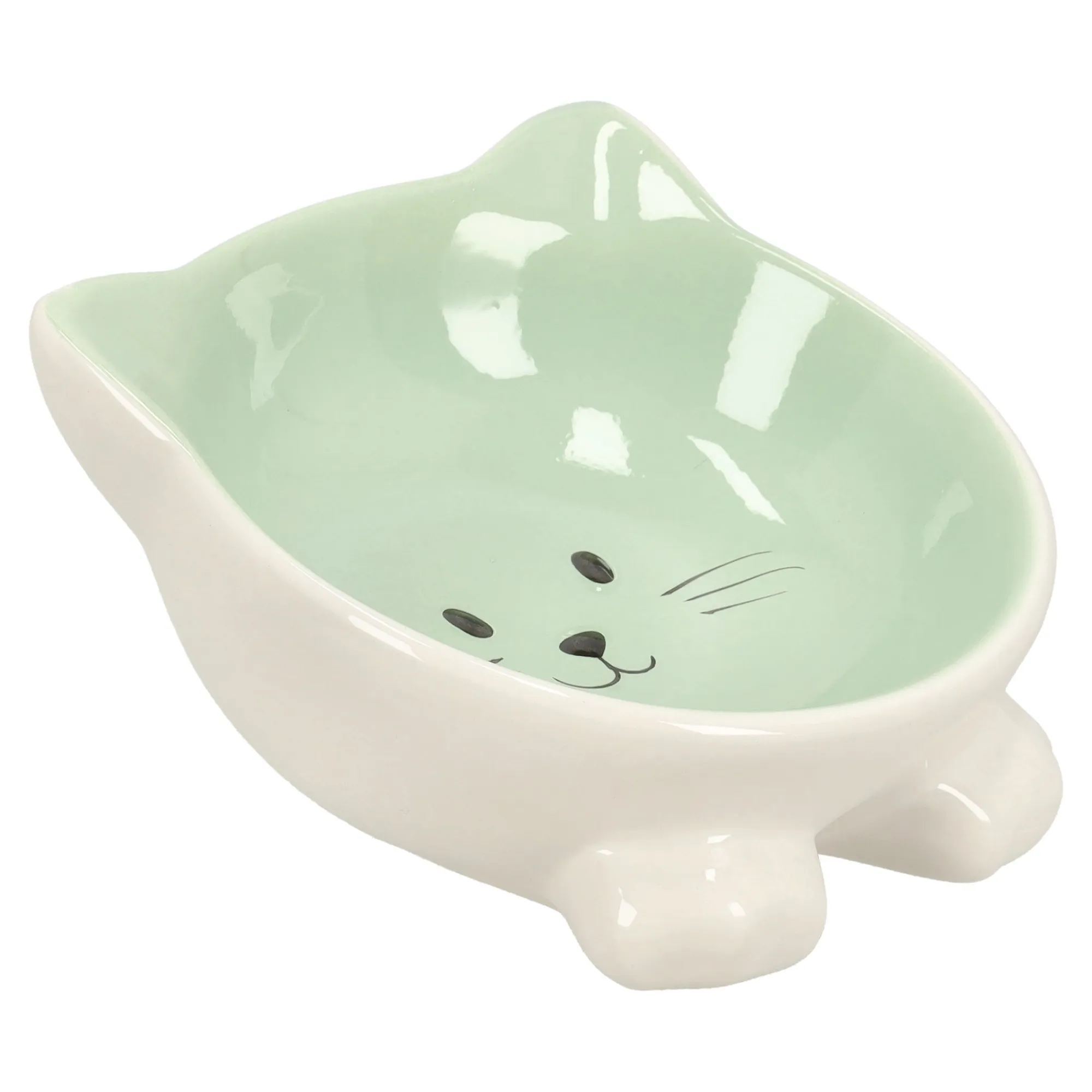 Friendly Pet Voerbak Kat|Drink- En Voerbak Hond>Voerbak Puzi groen 125ml FP