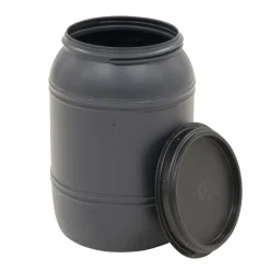 Overige Tuindieren|Varken>Voerton met schroefdeksel 60 L zwart