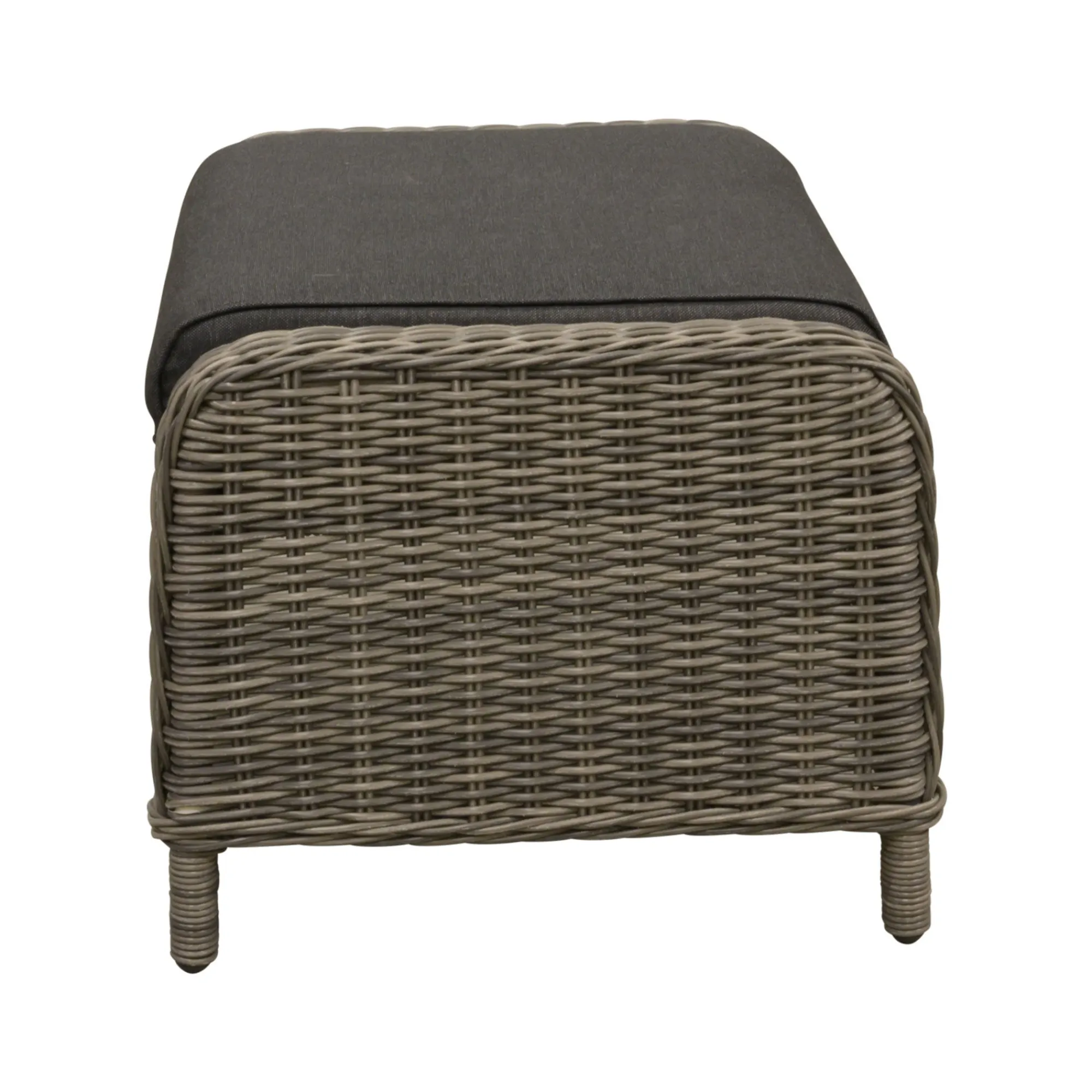 Bois le Duc Tuinbanken>Voetenbank Olvera willow grey met kussen