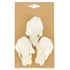 Natural Collections Woondecoratie>Vogel op clip creme 3st