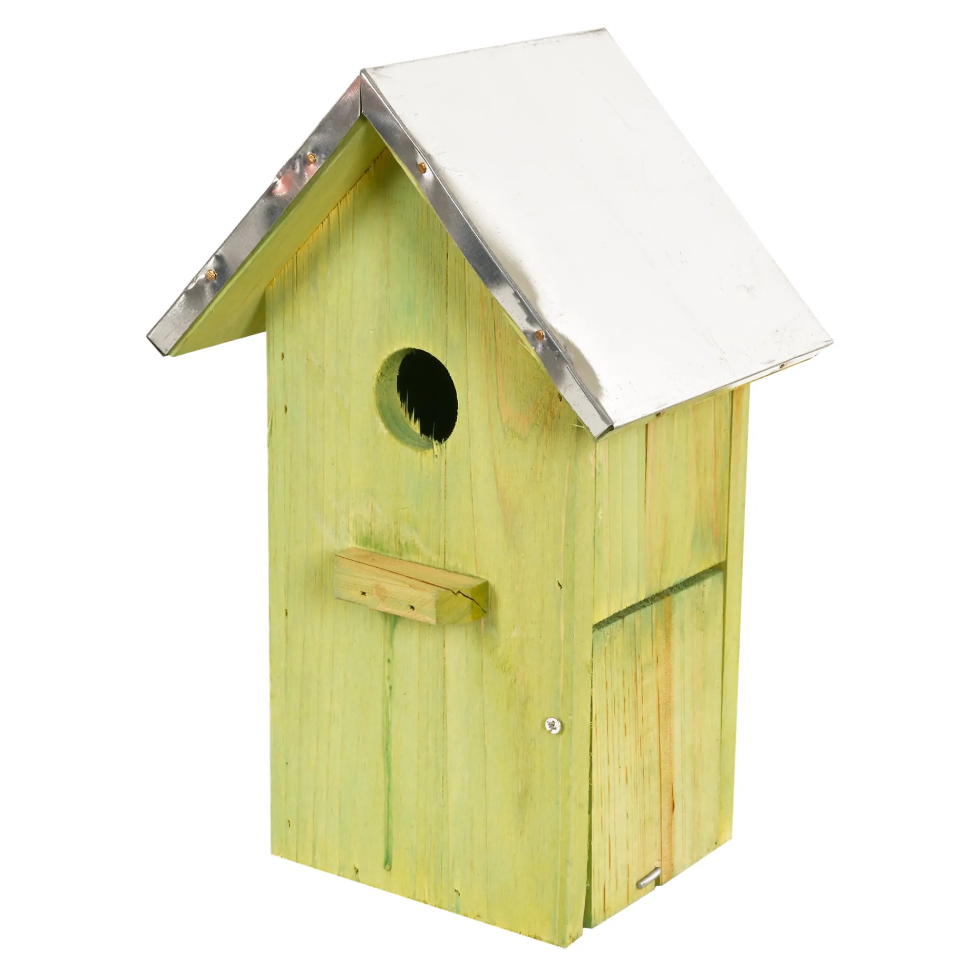 Friendly Pet Vogelhuisjes>Vogelhuis + zink 18x12x2cm groen