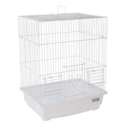 Flamingo Vogelkooi>Vogelkooi Dolak wit 29,5x22x38cm