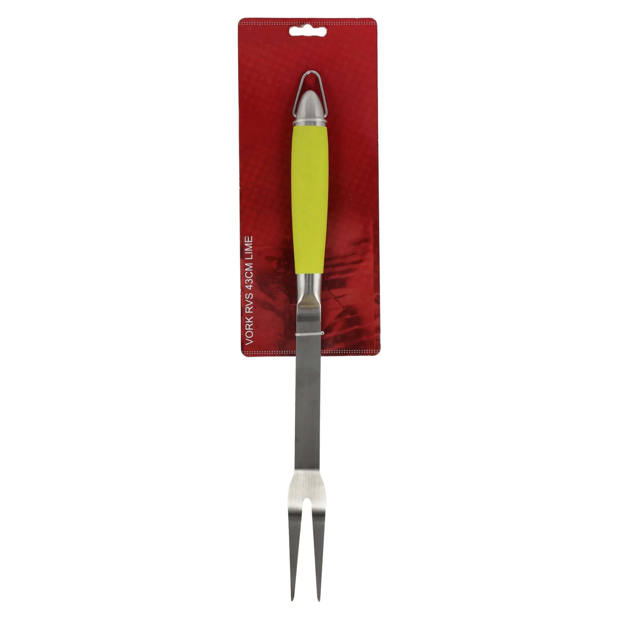 Barbecueaccessoires|Koken & Tafelen>Vork RVS 43cm lime